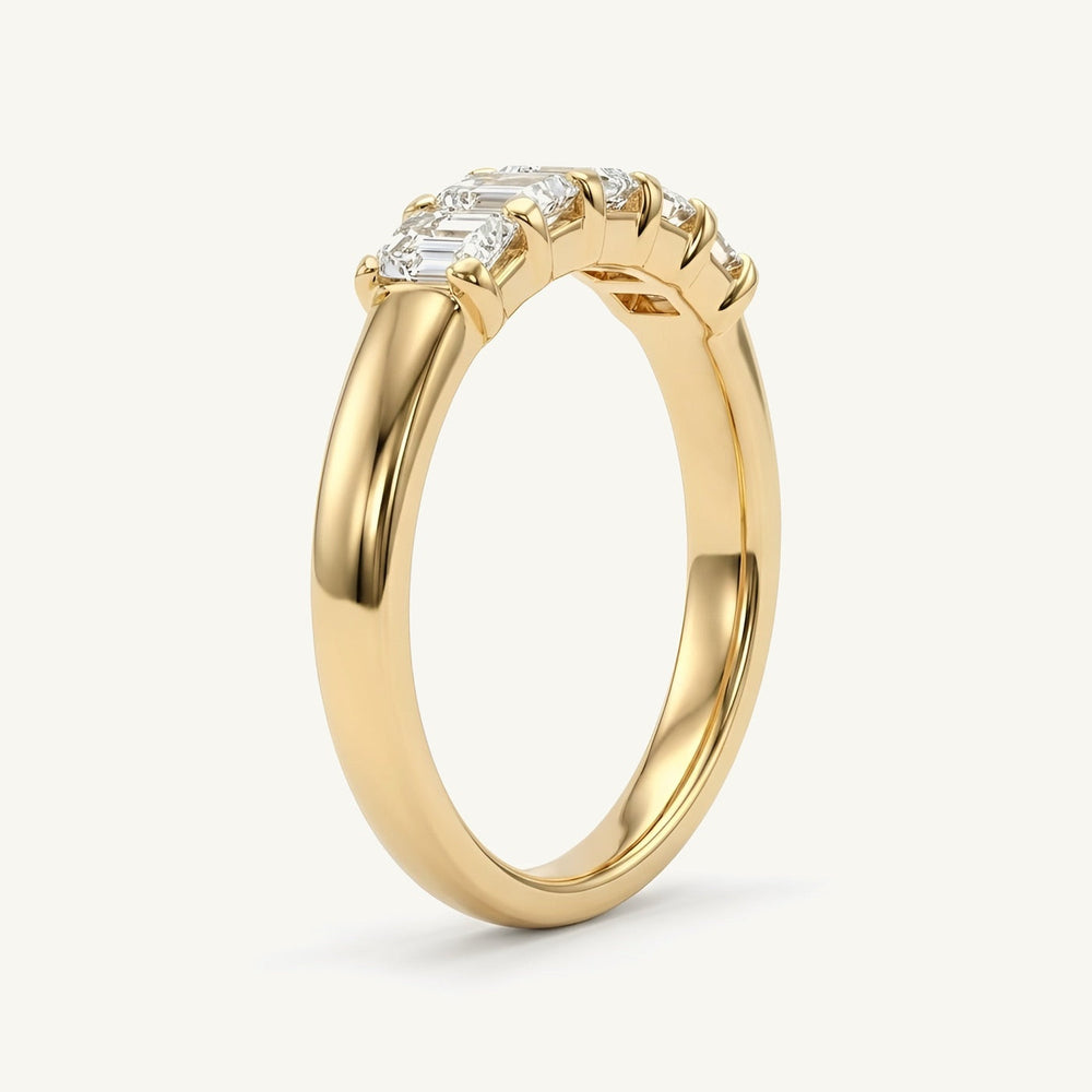 Five-Stone Emerald Lab-Grown Diamond Ring