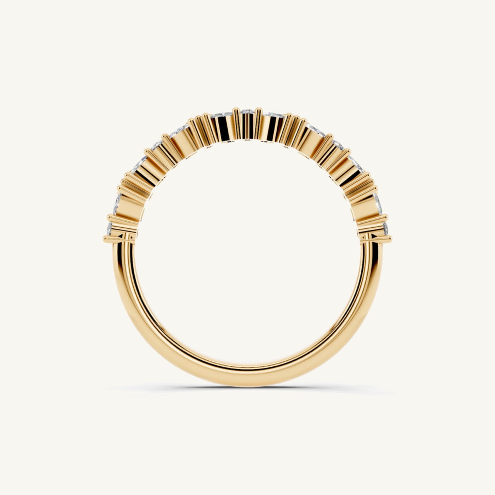 Vine-Set Marquise Half-Eternity Band, 1/4 ct tw