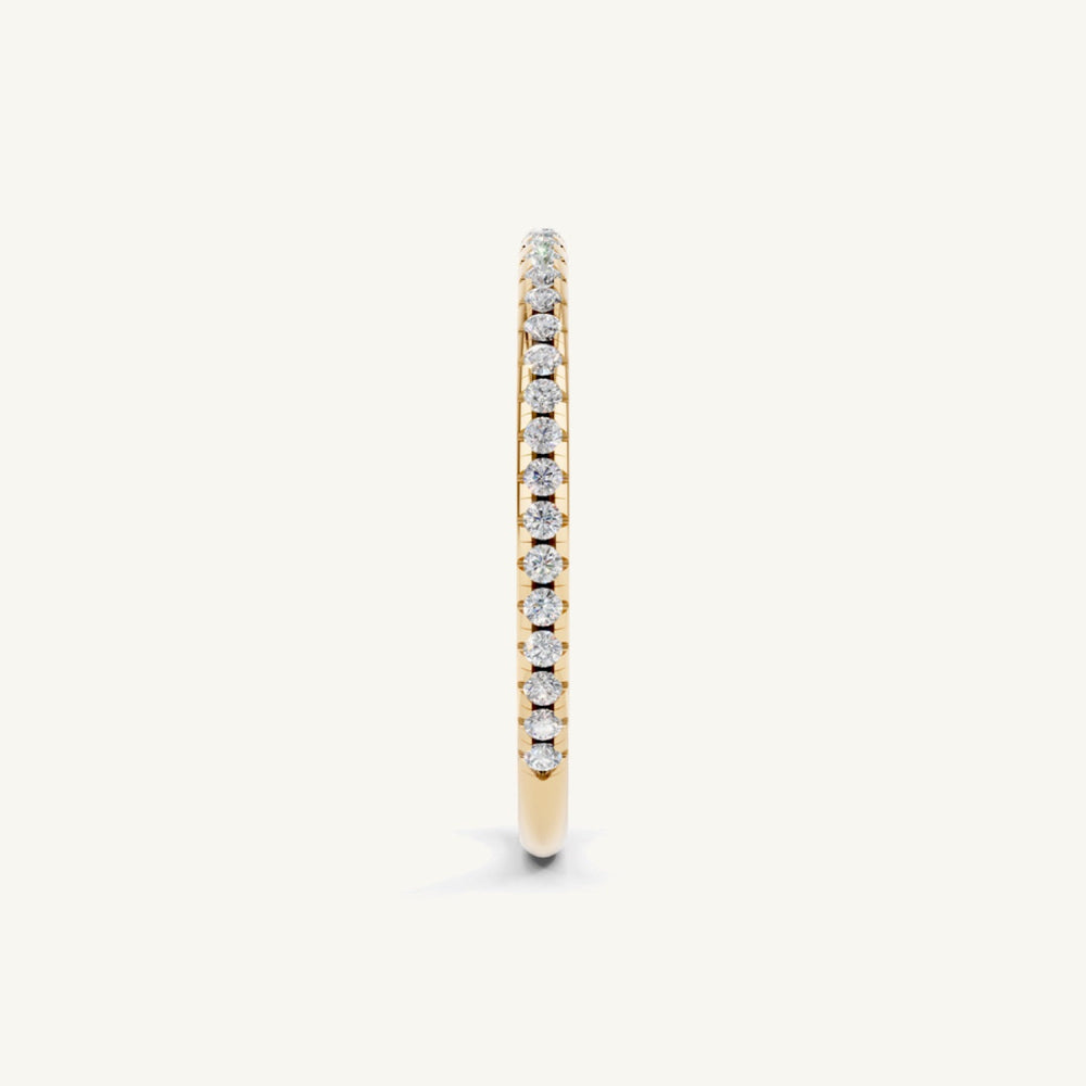 Pavé Diamond Eternity Band, 75% coverage