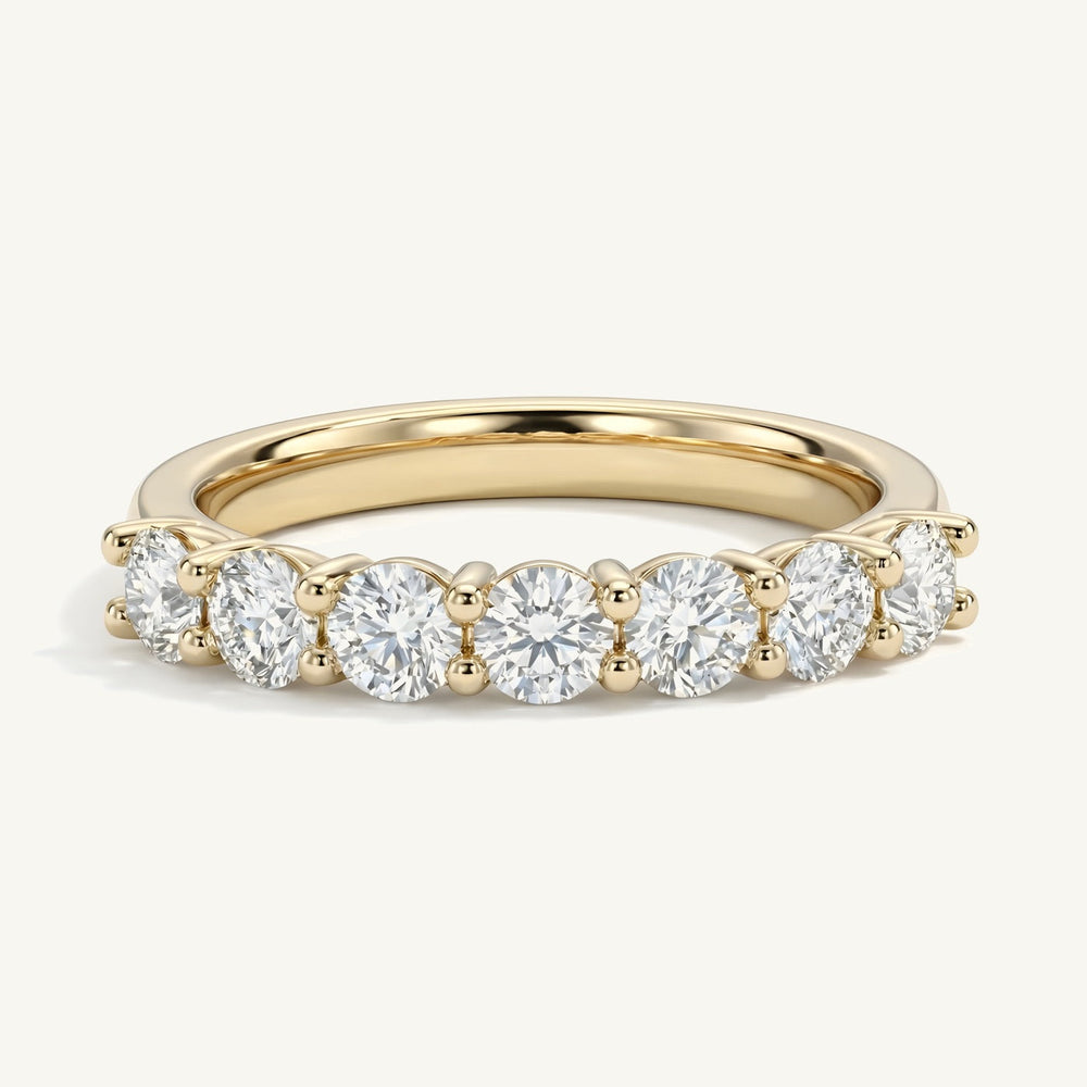 Seven-Stone Classic Round Diamond Ring