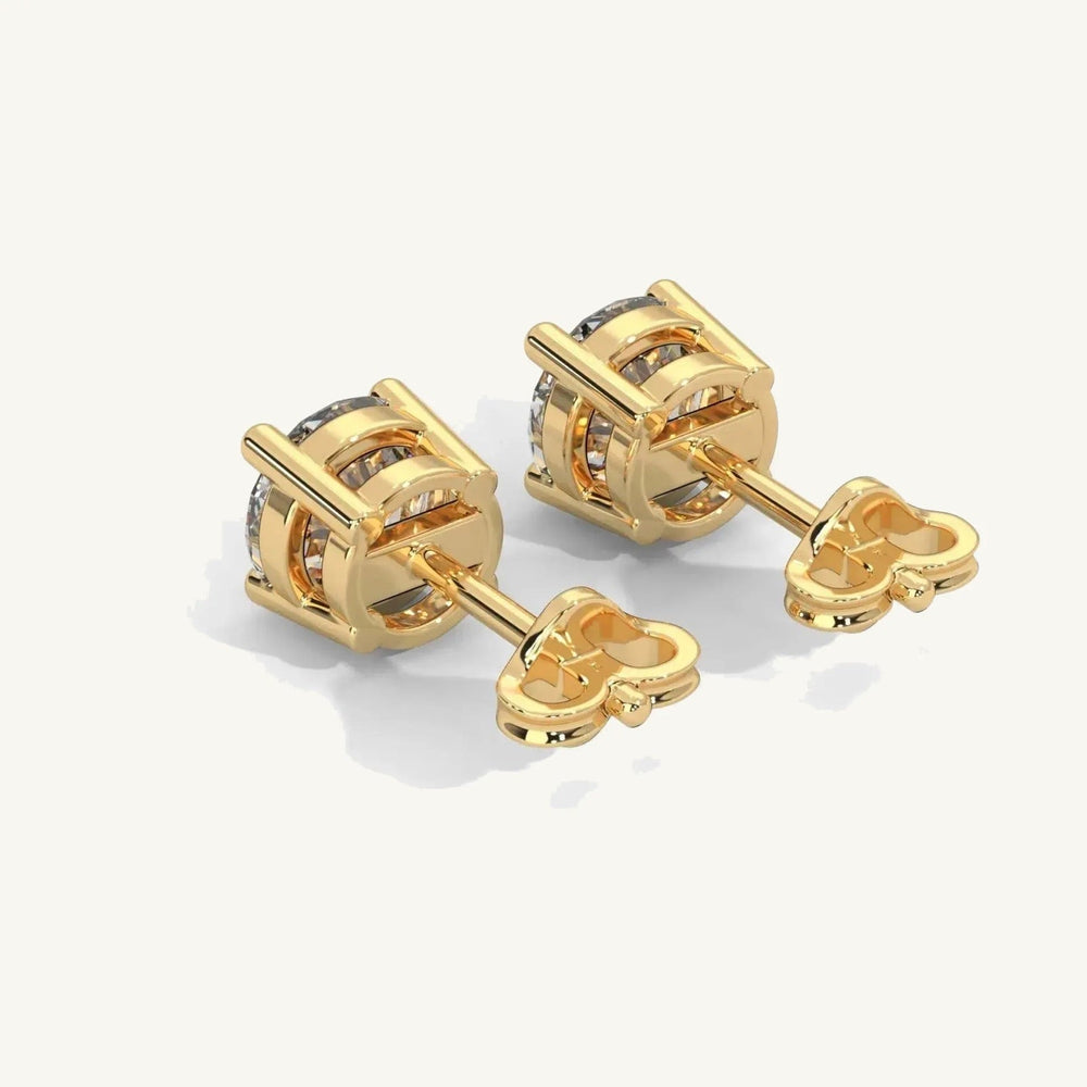 Round 4-Prong Lab-Grown Diamond Stud Earrings — pair