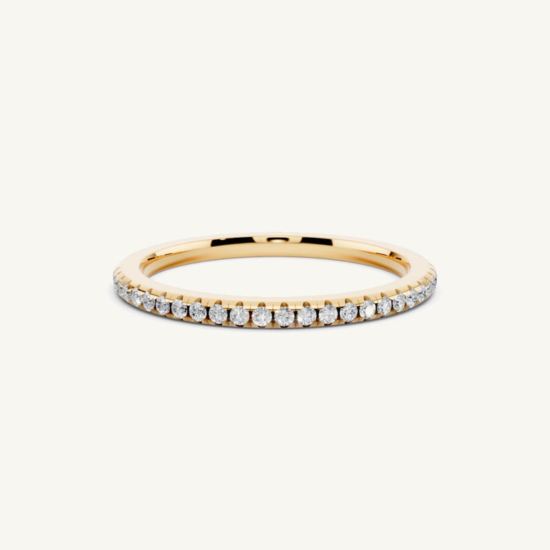 Pavé Diamond Eternity Band, 50% coverage