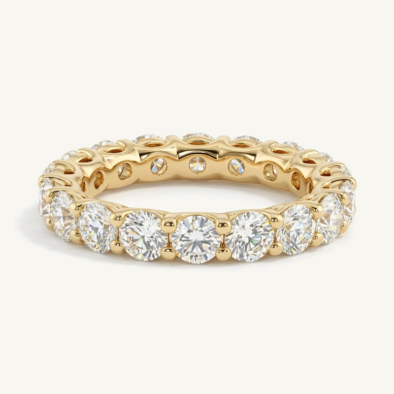 Round Scalloped Eternity Band