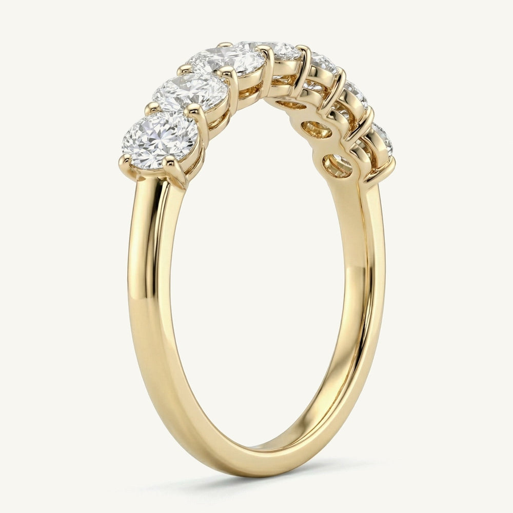 Seven-Stone Classic Oval Diamond Ring